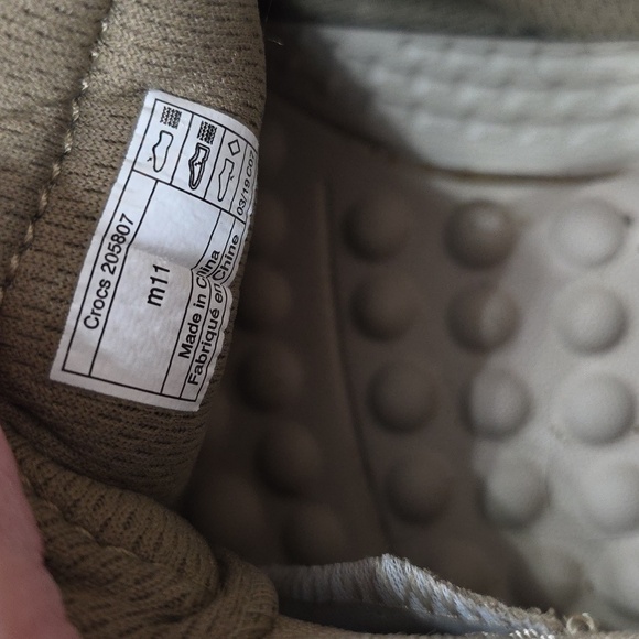 Reviva by Crocs Men's Slip-On Loafers Tan Stretch Comfort Casual Sz 11 EUC - Picture 3 of 12